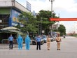 Ninh Bình lập chốt kiểm soát xe khách, xe hợp đồng ra vào địa bàn tỉnh. (Ảnh: Đức Phương/TTXVN).