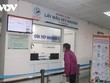 Khu vực lấy mẫu xét nghiệm SARS-CoV-2 tại Bệnh viện Đa khoa Đức Giang (Hà Nội).