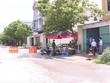 Chốt kiểm soát dịch COVID-19 tại xã Trung Hưng. (Ảnh: Đinh Tuấn/TTXVN).