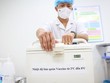 Thùng bảo quản vaccine phòng COVID-19. (Ảnh: Minh Sơn/TTXVN).