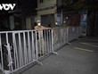 Lực lượng chức năng của thành phố Hải Dương khoanh vùng, phong tỏa 1 phần đường Bình Lộc (Tp Hải Dương) lập hàng rào kiểm soát dịch bệnh.