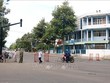 Chốt kiểm soát tại trục đường Tôn Đức Thắng và Nguyễn Tất Thành thuộc phường Hưng Long, thành phố Phan Thiết (Bình Thuận). Ảnh: TTXVN.