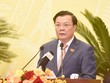 Bí thư Thành ủy Hà Nội Đinh Tiến Dũng phát biểu tại kỳ hop thứ 2 HĐND Thành phố Hà Nội.