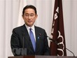 Ông Fumio Kishida tại cuộc họp báo ở Tokyo, sau khi được bầu làm Chủ tịch đảng Dân chủ Tự do (LDP) ngày 29/9. (Ảnh: THX/TTXVN).