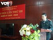Ông Đàm Quang Vinh phát biểu tại Đại hội Chi bộ phòng trực thuộc hồi năm 2020.