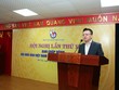 Tân Chủ tịch Hội Nhà báo Việt Nam Lê Quốc Minh phát biểu tại hội nghị. (Ảnh: Vietnam+).