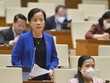 Đại biểu Nguyễn Thị Kim Thúy (Đà Nẵng) phát biểu tại phiên thảo luận.
