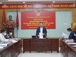 Chủ tịch LĐLĐ Thành phố Hà Nội Nguyễn Phi Thường phát biểu tại hội nghị.