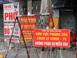 Phong tỏa khu 3, thị trấn Phố Mới, huyện Quế Võ, tỉnh Bắc Ninh. (Ảnh: Thanh Thương/TTXVN).