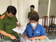 Nguyễn Xuân Quan tại cơ quan Công an (ảnh Công an cung cấp).
