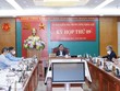 Ủy viên Bộ Kl991.com tải ứng dụng, Bí thư Trung ương Đảng, Chủ nhiệm Ủy ban Kiểm tra Trung ương Trần Cẩm Tú chủ trì kỳ họp. (Ảnh: Phương Hoa/TTXVN).