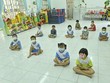 Các trẻ bậc mầm non. (Ảnh: Hồng Hiếu/TTXVN).