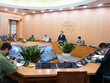 Phó Chủ tịch thành phố Hà Nội Chử Xuân Dũng chủ trì cuộc họp Ban Chỉ đạo phòng chống dịch COVID-19. (Ảnh: PV/Vietnam+).