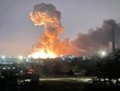 Một vụ nổ ở thủ đô Kiev, Ukraine sáng 24/2 (Ảnh: Ukraine News).
