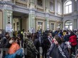 Người dân Ukraine sơ tán tới Przemysl, Ba Lan ngày 7/4/2022. (Ảnh: PAP/TTXVN).