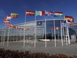 Quốc kỳ các nước bên ngoài trụ sở NATO ở Brussels, Bỉ ngày 7/2/2011. Ảnh: AP.