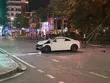 Hiện trường vụ tai nạn xe ô tô nhãn hiệu Audi tông xe máy làm 3 người chết, xảy ra tại Bắc Giang đêm 2/6.