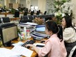 Hoạt động kế toán kiếm soát chi tại Kho bạc 99Kl99 trực tiếp đá gà Hà Nội. (Ảnh: Phạm Hậu/TTXVN)