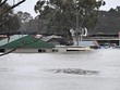 Cảnh ngập lụt sau những trận mưa lớn tại Windsor, ngoại ô Sydney, Australia, ngày 4/7/2022. (Ảnh: AFP/TTXVN)