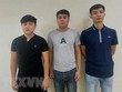 Các đối tượng bị bắt giữ. (Ảnh: TTXVN phát).
