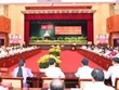 Quang cảnh buổi làm việc của Tổng Bí thư Nguyễn Phú Trọng với Thành ủy TP.HCM.