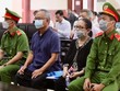 Bị cáo Nguyễn Thành Tài (cựu Phó Chủ tịch UBND TP.HCM) và Dương Thị Bạch Diệp tại tòa.
