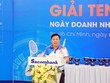 Ông Đào Nguyên Vũ - Phó Tổng giám đốc - Chủ tịch Công đoàn kiêm Trưởng Ban tổ chức phát biểu khai mạc tại giải đấu.
