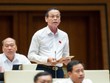 Đại biểu Trần Hữu Hậu (Tây Ninh) phát biểu tại hội trường.