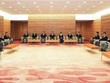 Toàn cảnh cuộc họp nội các Nhật Bản tại Tokyo. (Ảnh: Kyodo/TTXVN)