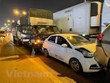 Hiện trường vụ tai nạn. (Ảnh: Mạnh Khánh/Vietnam+)
