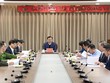 Bí thư Thành ủy Hà Nội Đinh Tiến Dũng chỉ đạo xử lý dứt điểm những vụ án, vụ việc tham nhũng, tiêu cực xảy ra tại địa phương... (Ảnh: Thanh Hải).