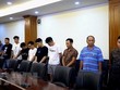 Các đối tượng bị Cục Cảnh sát Hình sự bắt giữ. (Ảnh: TTXVN phát).