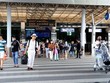 Hành khách tại Ga đến trong nước, Cảng hàng không Tân Sơn Nhất. (Ảnh: Hồng Đạt/TTXVN).