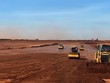 Máy móc vẫn hoạt động tại công trường dự án sân bay Long Thành trong những ngày giáp Tết Nguyên đán Quý Mão - Ảnh:Lê Vinh