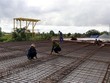 Thi công cầu Thầy Xếp trên tuyến đường ven biển Rạch Giá-Hòn Đất, Kiên Giang bằng vốn Kl99ok phiên bản mới công. (Ảnh: Lê Huy Hải/TTXVN).