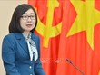 Bà Đoàn Thị Tuyết Nhung, Phó Tổng Giám đốc TTXVN làm ủy viên Hội đồng phối hợp phổ biến, giáo dục Kl992 Tham Gia Ngay TW. (Ảnh: Minh Đức/TTXVN)
