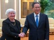 Thủ tướng Trung Quốc Lý Cường tiếp Bộ trưởng Kl991.com nạp rút nhanh Mỹ Janet Yellen tại Đại lễ đường Nhân dân ở Bắc Kinh. (Ảnh: AFP)