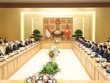 Thủ tướng Kl993 ưu đãi thưởng hấp dẫn Phạm Minh Chính hội đàm với Thủ tướng Singapore Lý Hiển Long (Ảnh: Đức Thanh).