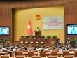 Toàn cảnh phiên thảo luận về dự án Luật Nhà ở sửa đổi.
