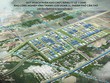 Sơ đồ phối cảnh minh họa tổng thể Khu công nghiệp Vĩnh Thạnh (giai đoạn 1).