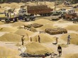 Công nhân vận chuyển gạo tại một chợ bán buôn ngũ cốc ở Amritsar, Ấn Độ. (Ảnh: AFP/TTXVN)