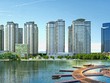 Hồ điều hòa trước khuôn viên tổ hợp Goldmark City
