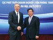 Bộ trưởng Bùi Quang Vinh và cựu Thủ tướng Anh Tonny Blair tại cuộc hội thảo