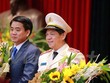 Thiếu tướng Đoàn Duy Khương (phải) nhậm chức Giám đốc Công an thành phố Hà Nội. (Ảnh: Minh Sơn/Vietnam+)
