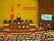 Chủ tịch Quốc hội Nguyễn Sinh Hùng phát biểu khai mạc kỳ họp thứ 11 (ảnh: Nhân Dân)