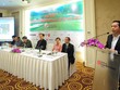Ông Lê Trọng Minh, Tổng Biên tập Báo Kl99ok phiên bản mới, Trưởng Ban tổ chức giải phát biểu tại buổi họp báo công bố Giải Swing for the Kids 2016