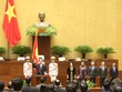 Lễ tuyên thệ nhậm chức của Chủ tịch nước Trần Đại Quang. Ảnh: VGP/Nhật Bắc