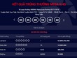 Ảnh chụp màn hình từ website chính thức của Vietlott.