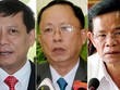 Từ trái qua: ông Trần Lưu Hải, ông Trần Công Chánh và ông Huỳnh Minh Chắc.