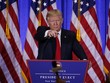 Donald Trump trong buổi họp báo. Ảnh: Reuters